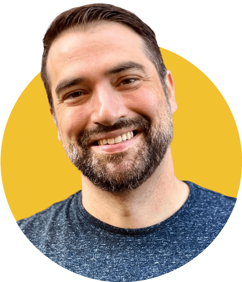 Portrait photo of Jared Goyette, host of English Hour by English Bubble – a monthly speaking club for English learners.